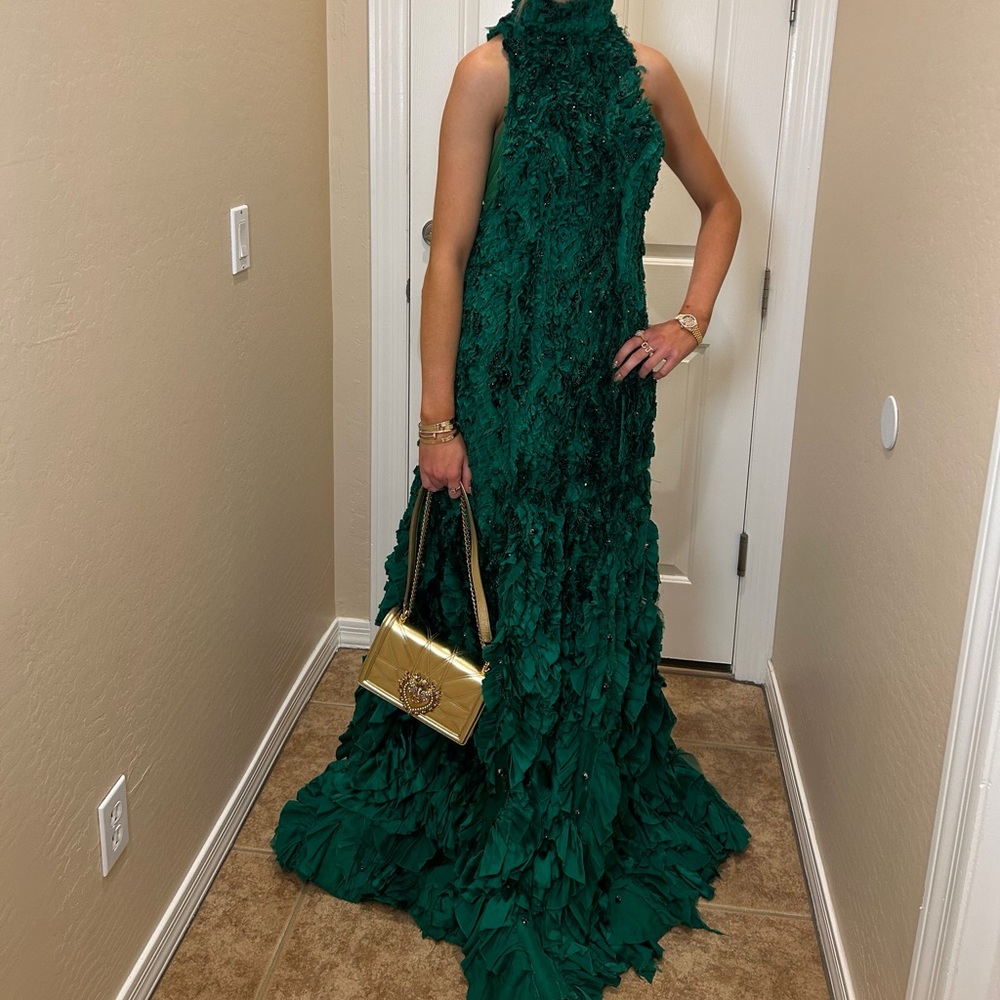 Aliette Green Maxi Dress
